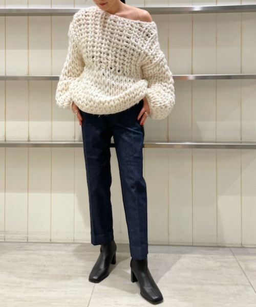 styling/（スタイリング）の「styling×MINEDENIMテーパードデニムパンツ（デニムパンツ・レディース・ブラック/インディゴブルー・1/0）」の15枚目の写真