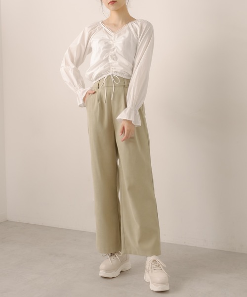 OLIVE des OLIVE（オリーブデオリーブ）の「オーガンリボンスニーカー（スニーカー・レディース・ブラック/オフホワイト・LARGE/MEDIUM）」の15枚目の写真