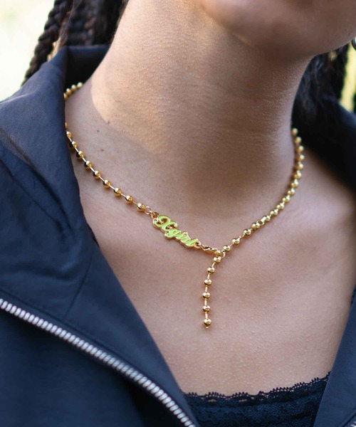 X-girl（エックスガール）の「BALL CHAIN NECKLACE（ネックレス）」 - WEAR