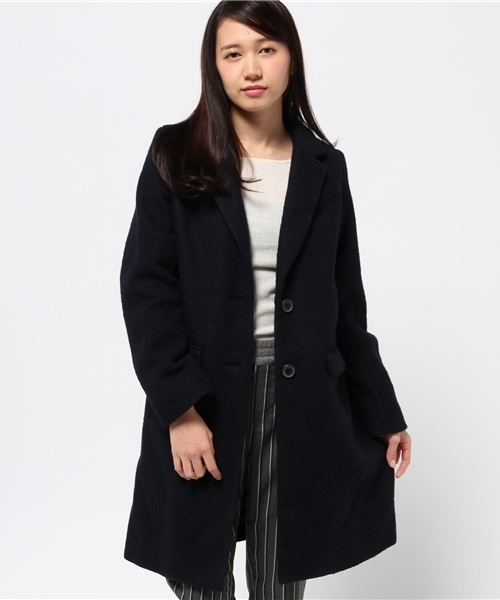 Chico(チコ)の「ロングチェスターコート(チェスターコート・レディース・グレー/ネイビー・FREE)」の13枚目の写真