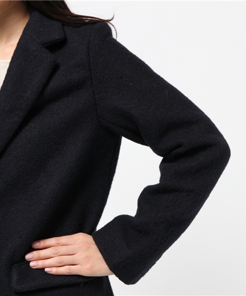 Chico(チコ)の「ロングチェスターコート(チェスターコート・レディース・グレー/ネイビー・FREE)」の15枚目の写真