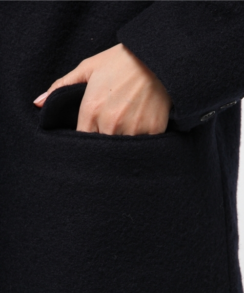 Chico(チコ)の「ロングチェスターコート(チェスターコート・レディース・グレー/ネイビー・FREE)」の16枚目の写真