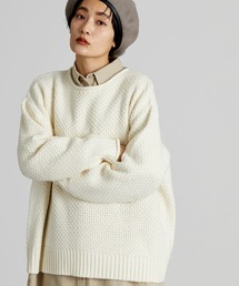 AMERICAN HOLIC | ポップコーン編みニットプルオーバー(ニット/セーター)