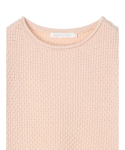 AMERICAN HOLIC(アメリカンホリック)の「ポップコーン編みニットプルオーバー(ニット/セーター・レディース・サックスブルー/オレンジ/アイボリー/グレー・M/L)」の18枚目の写真