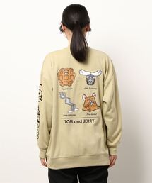 トムとジェリー L クレイジーパターン スウェット トレーナー 新品 dangerous broken swoosh tom and jerry tom and jerry Print
