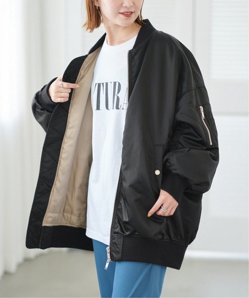 Spick & Span(スピックアンドスパン)の「【upper hights】THE U-1◆(ブルゾン・レディース・ブラック/カーキ・FREE)」の6枚目の写真