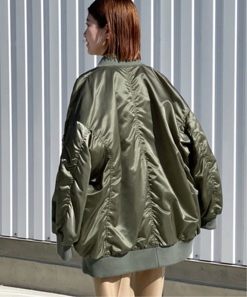 Spick & Span(スピックアンドスパン)の「【upper hights】THE U-1◆(ブルゾン・レディース・ブラック/カーキ・FREE)」の10枚目の写真