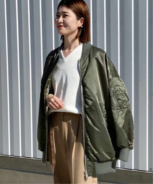 Spick & Span(スピックアンドスパン)の「【upper hights】THE U-1◆(ブルゾン・レディース・ブラック/カーキ・FREE)」の11枚目の写真