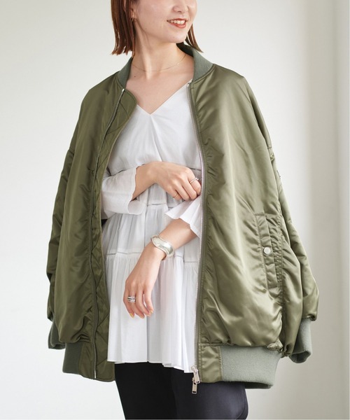 Spick & Span(スピックアンドスパン)の「【upper hights】THE U-1◆(ブルゾン・レディース・ブラック/カーキ・FREE)」の13枚目の写真