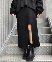 Figments | スリットニットスカート(スカート)