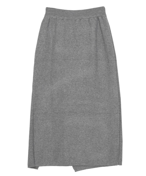 Figments（フィグメンツ）の「スリットニットスカート（スカート・レディース・ブラック/グレー・FREE）」の8枚目の写真