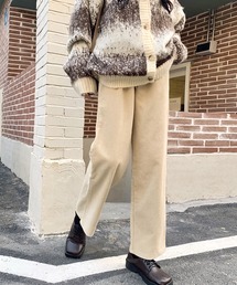 ハイウエストコーデュロイワイドパンツ