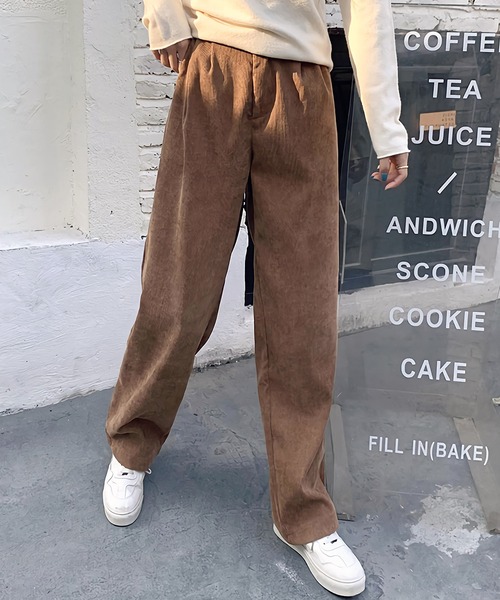 Dita Muaj.(ディータムアージュ)の「ハイウエストコーデュロイワイドパンツ(その他パンツ・レディース・ブラック/ブラウン/ライトベージュ/スモークピンク・SMALL/MEDIUM/LARGE/X-LARGE)」の18枚目の写真