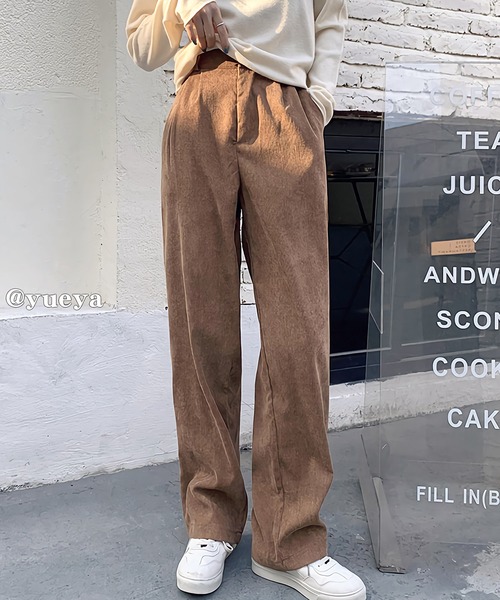 Dita Muaj.(ディータムアージュ)の「ハイウエストコーデュロイワイドパンツ(その他パンツ・レディース・ブラック/ブラウン/ライトベージュ/スモークピンク・SMALL/MEDIUM/LARGE/X-LARGE)」の22枚目の写真