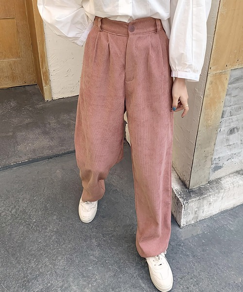 Dita Muaj.(ディータムアージュ)の「ハイウエストコーデュロイワイドパンツ(その他パンツ・レディース・ブラック/ブラウン/ライトベージュ/スモークピンク・SMALL/MEDIUM/LARGE/X-LARGE)」の12枚目の写真