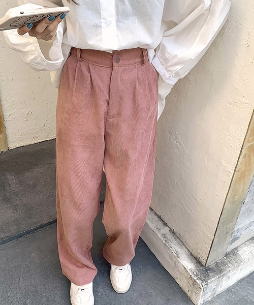Dita Muaj.(ディータムアージュ)の「ハイウエストコーデュロイワイドパンツ(その他パンツ・レディース・ブラック/ブラウン/ライトベージュ/スモークピンク・SMALL/MEDIUM/LARGE/X-LARGE)」の15枚目の写真