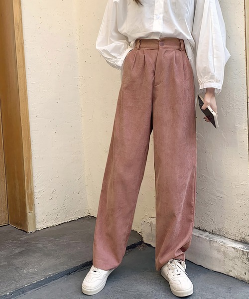 Dita Muaj.(ディータムアージュ)の「ハイウエストコーデュロイワイドパンツ(その他パンツ・レディース・ブラック/ブラウン/ライトベージュ/スモークピンク・SMALL/MEDIUM/LARGE/X-LARGE)」の6枚目の写真