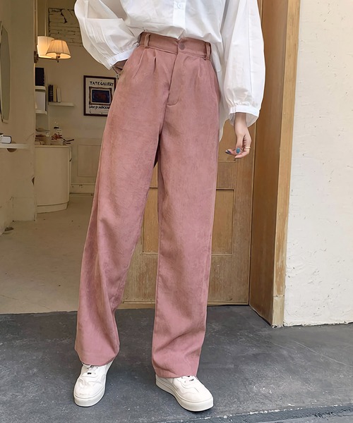Dita Muaj.(ディータムアージュ)の「ハイウエストコーデュロイワイドパンツ(その他パンツ・レディース・ブラック/ブラウン/ライトベージュ/スモークピンク・SMALL/MEDIUM/LARGE/X-LARGE)」の10枚目の写真