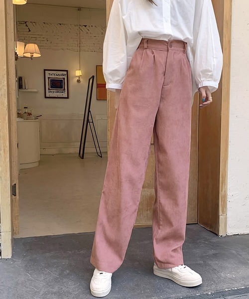 Dita Muaj.(ディータムアージュ)の「ハイウエストコーデュロイワイドパンツ(その他パンツ・レディース・ブラック/ブラウン/ライトベージュ/スモークピンク・SMALL/MEDIUM/LARGE/X-LARGE)」の13枚目の写真