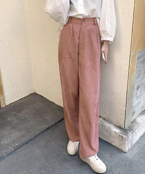 Dita Muaj.(ディータムアージュ)の「ハイウエストコーデュロイワイドパンツ(その他パンツ・レディース・ブラック/ブラウン/ライトベージュ/スモークピンク・SMALL/MEDIUM/LARGE/X-LARGE)」の16枚目の写真