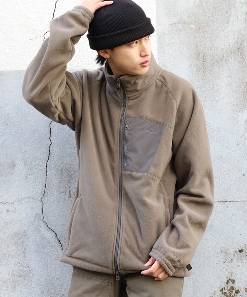 WILD THINGS（ワイルドシングス）の「WILDTHINGS/ワイルドシングス POLARTEC WIND JACKET ポーラテック ウインド ジャケット フリース（ブルゾン・メンズ・ブラック/カーキ/ヘザーグレー・M/L/S）」の3枚目の写真