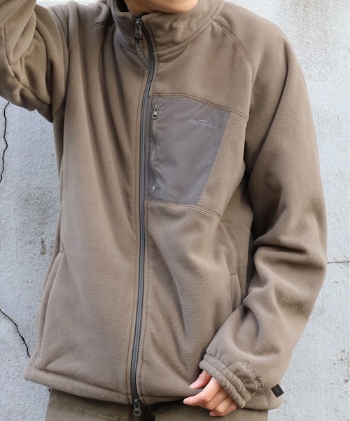 WILD THINGS（ワイルドシングス）の「WILDTHINGS/ワイルドシングス POLARTEC WIND JACKET ポーラテック ウインド ジャケット フリース（ブルゾン・メンズ・ブラック/カーキ/ヘザーグレー・M/L/S）」の14枚目の写真