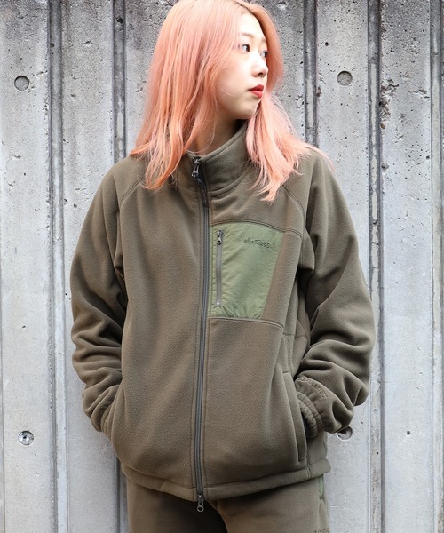 WILD THINGS（ワイルドシングス）の「WILDTHINGS/ワイルドシングス POLARTEC WIND JACKET ポーラテック ウインド ジャケット フリース（ブルゾン・メンズ・ブラック/カーキ/ヘザーグレー・M/L/S）」の18枚目の写真