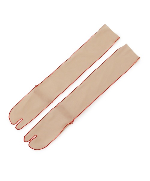 ADAM ET ROPE'(アダムエロペ)の「チュールメロータビソックス(ソックス/靴下・レディース・ベージュ/ホワイト/ブラック・FREE)」の7枚目の写真