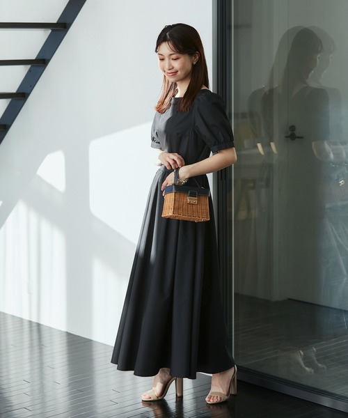 &. NOSTALGIA（アンドドットノスタルジア）の「《マシェリコラボ》パフスリーブコットンOP（ワンピース・レディース・ホワイト/ブラック・FREE）」の14枚目の写真