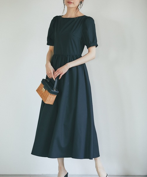 &. NOSTALGIA（アンドドットノスタルジア）の「《マシェリコラボ》パフスリーブコットンOP（ワンピース・レディース・ホワイト/ブラック・FREE）」の10枚目の写真