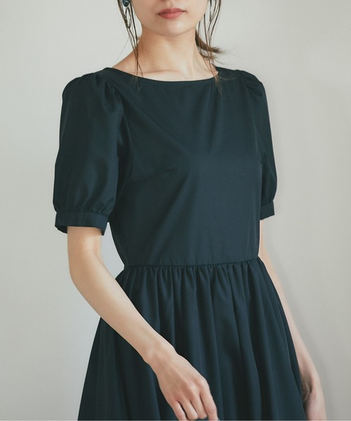 &. NOSTALGIA（アンドドットノスタルジア）の「《マシェリコラボ》パフスリーブコットンOP（ワンピース・レディース・ホワイト/ブラック・FREE）」の15枚目の写真