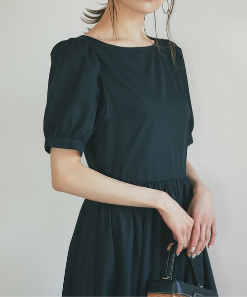 &. NOSTALGIA（アンドドットノスタルジア）の「《マシェリコラボ》パフスリーブコットンOP（ワンピース・レディース・ホワイト/ブラック・FREE）」の18枚目の写真