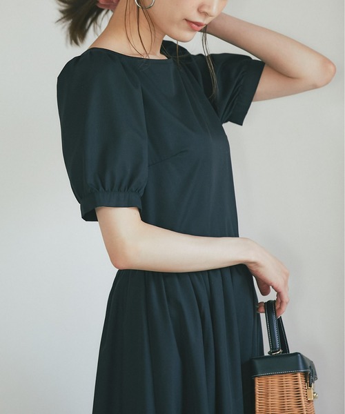 &. NOSTALGIA（アンドドットノスタルジア）の「《マシェリコラボ》パフスリーブコットンOP（ワンピース・レディース・ホワイト/ブラック・FREE）」の11枚目の写真