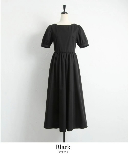 &. NOSTALGIA（アンドドットノスタルジア）の「《マシェリコラボ》パフスリーブコットンOP（ワンピース・レディース・ホワイト/ブラック・FREE）」の16枚目の写真