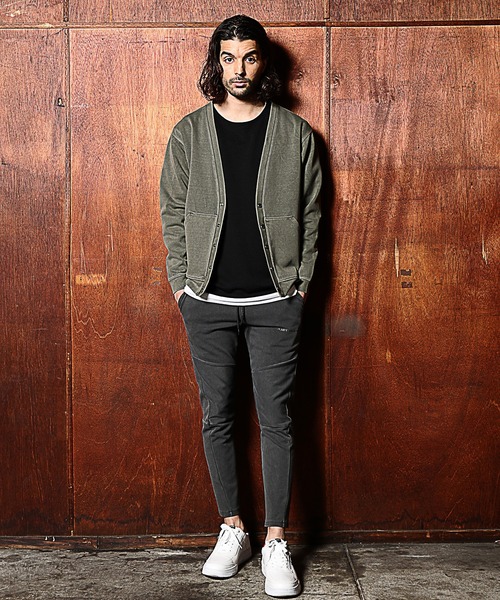 RATTLE TRAP（ラトルトラップ）の「ダンボールニットピグメントカーディガン（カーディガン/ボレロ・メンズ・カーキ/ピンク/ブラック・LL/M/L）」の6枚目の写真