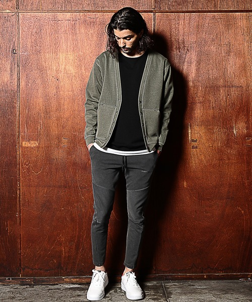 RATTLE TRAP（ラトルトラップ）の「ダンボールニットピグメントカーディガン（カーディガン/ボレロ・メンズ・カーキ/ピンク/ブラック・LL/M/L）」の7枚目の写真