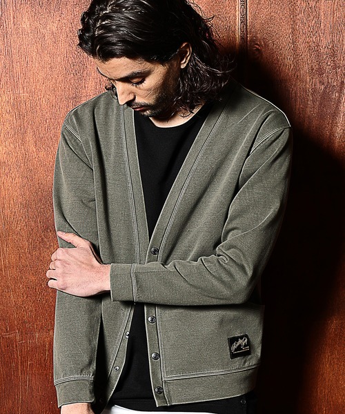 RATTLE TRAP（ラトルトラップ）の「ダンボールニットピグメントカーディガン（カーディガン/ボレロ・メンズ・カーキ/ピンク/ブラック・LL/M/L）」の9枚目の写真