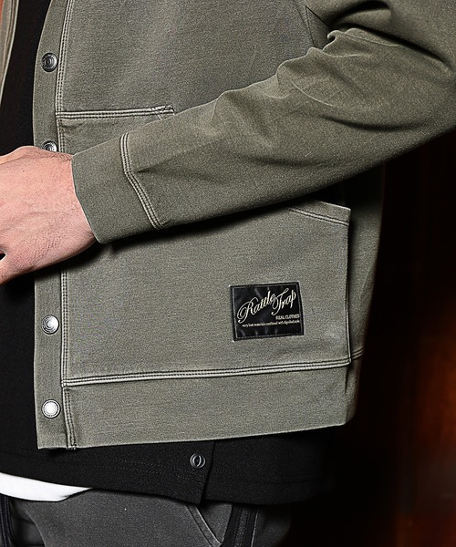 RATTLE TRAP（ラトルトラップ）の「ダンボールニットピグメントカーディガン（カーディガン/ボレロ・メンズ・カーキ/ピンク/ブラック・LL/M/L）」の13枚目の写真