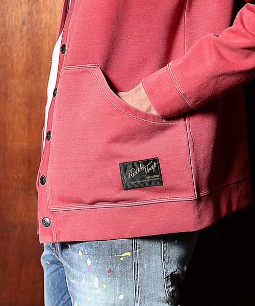 RATTLE TRAP（ラトルトラップ）の「ダンボールニットピグメントカーディガン（カーディガン/ボレロ・メンズ・カーキ/ピンク/ブラック・LL/M/L）」の19枚目の写真