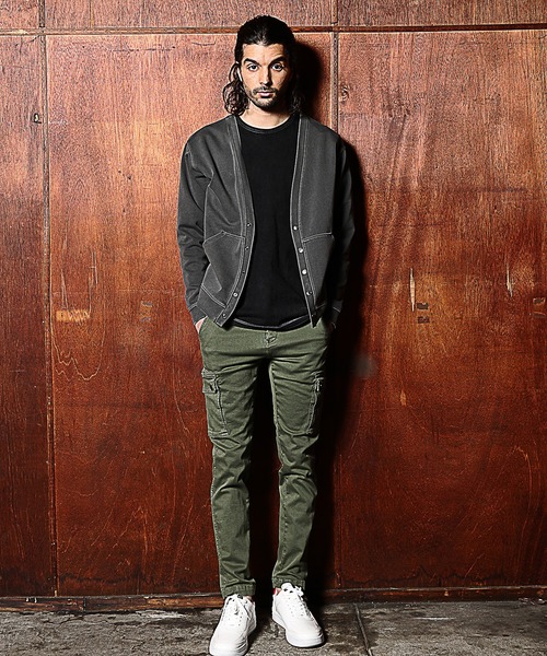 RATTLE TRAP（ラトルトラップ）の「ダンボールニットピグメントカーディガン（カーディガン/ボレロ・メンズ・カーキ/ピンク/ブラック・LL/M/L）」の21枚目の写真