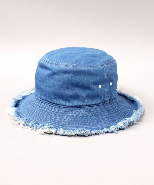 CA4LA(カシラ)の「BASABASA DENIM SHORT2(ハット・メンズ・アイボリー/ブルー/ブラック・ONESIZE)」の9枚目の写真