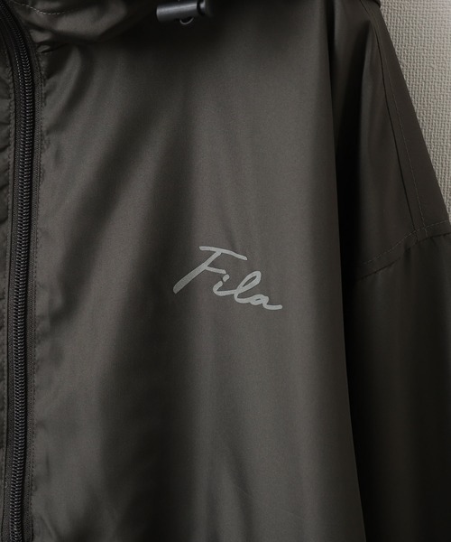 FILA（フィラ）の「【FILA】 フードアノラックナイロンジャケットパーカー（ブルゾン・メンズ・ブラック/ネイビー/チャコール/カーキ・MEDIUM/LARGE/X-LARGE）」の19枚目の写真