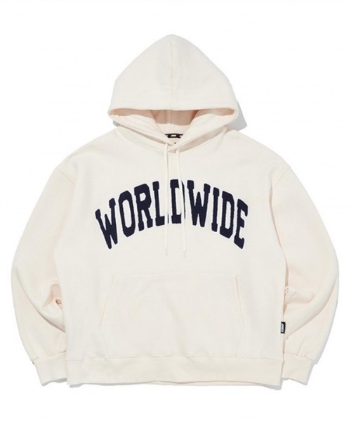 AMESWORLDWIDE(アメスワールドワイド)の「【AMESWORLDWIDE 】WORLDWIDEシグネチャーフーディ / WORLDWIDE SIGNATURE HOODIE(パーカー・レディース・アイボリー・MEDIUM/LARGE)」の4枚目の写真