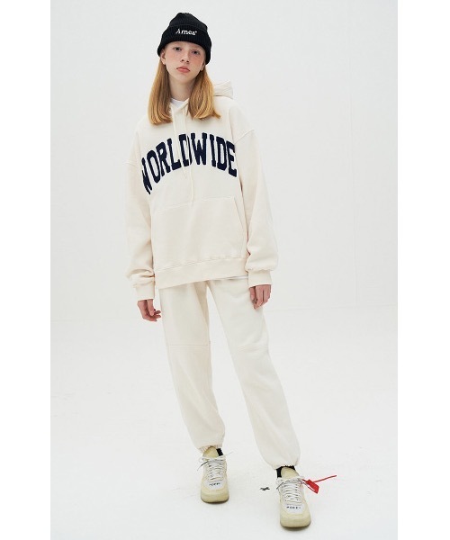 AMESWORLDWIDE(アメスワールドワイド)の「【AMESWORLDWIDE 】WORLDWIDEシグネチャーフーディ / WORLDWIDE SIGNATURE HOODIE(パーカー・レディース・アイボリー・MEDIUM/LARGE)」の14枚目の写真