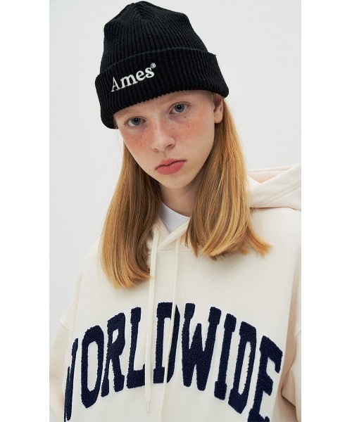 AMESWORLDWIDE(アメスワールドワイド)の「【AMESWORLDWIDE 】WORLDWIDEシグネチャーフーディ / WORLDWIDE SIGNATURE HOODIE(パーカー・レディース・アイボリー・MEDIUM/LARGE)」の8枚目の写真