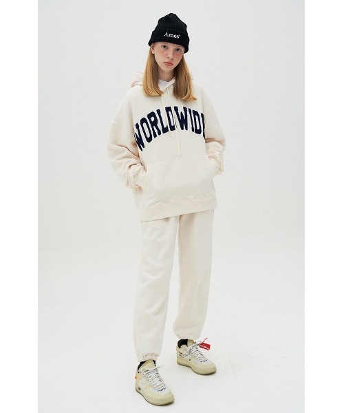 AMESWORLDWIDE(アメスワールドワイド)の「【AMESWORLDWIDE 】WORLDWIDEシグネチャーフーディ / WORLDWIDE SIGNATURE HOODIE(パーカー・レディース・アイボリー・MEDIUM/LARGE)」の15枚目の写真