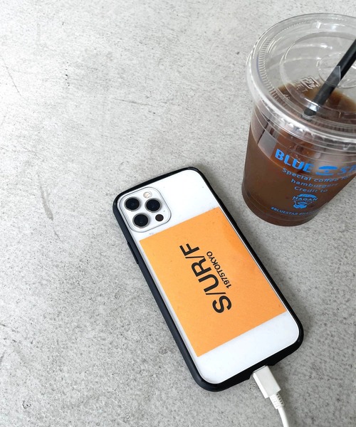 CANAL JEAN（キャナルジーン）の「1975 TOKYO(1975 トーキョー) "SURF"Sticker/ステッカー（ステッカー/テープ・レディース・オレンジ/ホワイト・ONE SIZE）」の2枚目の写真