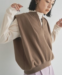 キーネックスウェットベスト  -洗濯機洗い可-