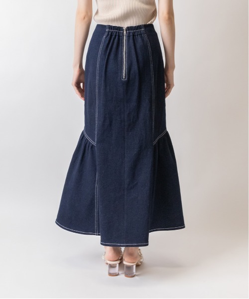 RANDA（ランダ）の「デニムマーメイドスカート（スカート・レディース・ブラック/ベージュ/インディゴブルー・1/0）」の14枚目の写真