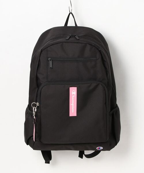 Champion（チャンピオン）の「Champion チャンピオン リュックサック ルクバーA No.67503 31L A3サイズ収納可 15.6inchPC収納（バックパック/リュック・メンズ・ブラック×ブラック/ブラック×レッド/ブラック×ブルー/ピンク/グリーン・FREE）」の5枚目の写真